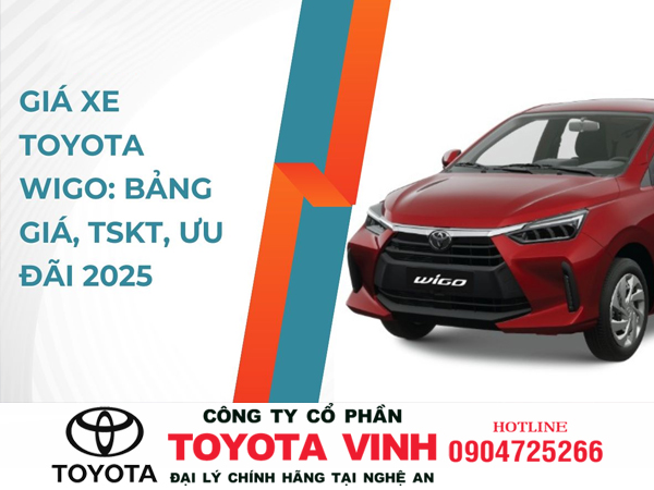 Giá xe Wigo tháng 4/2025 Nghệ An