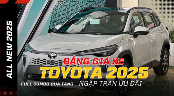 Toyota Vinh: Bảng giá xe Toyota tháng 8/2025