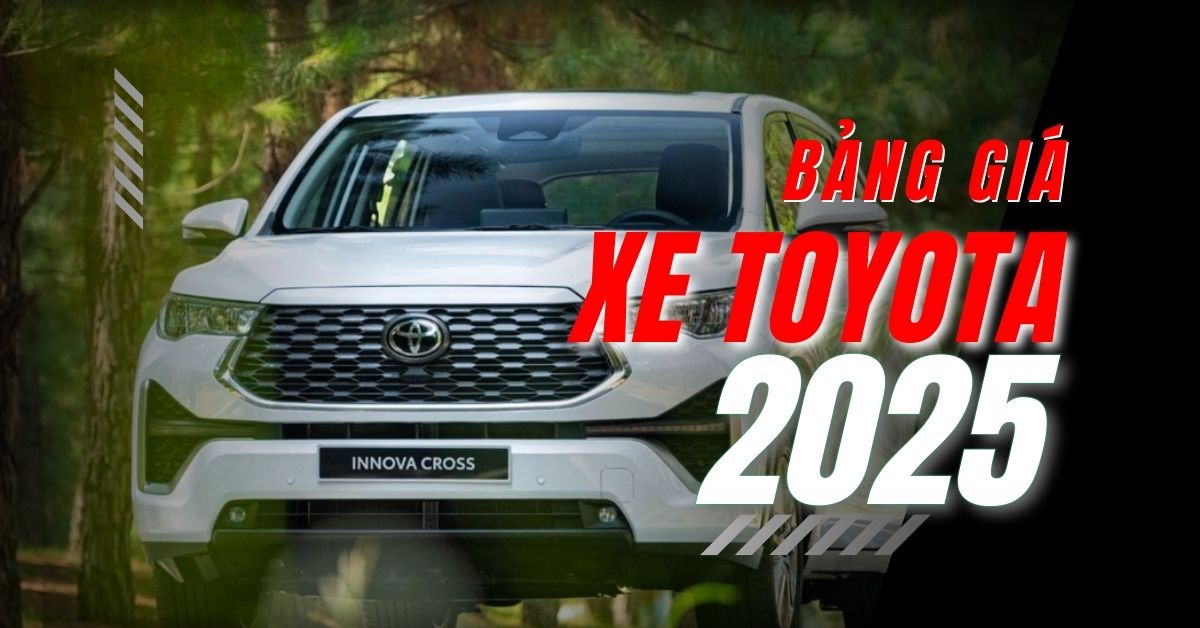Toyota Vinh, Toyota Nghệ An, Bảng giá xe Toyota